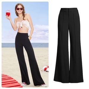 ALICE + OLIVIA Dylan High Waisted Wide Leg Pant